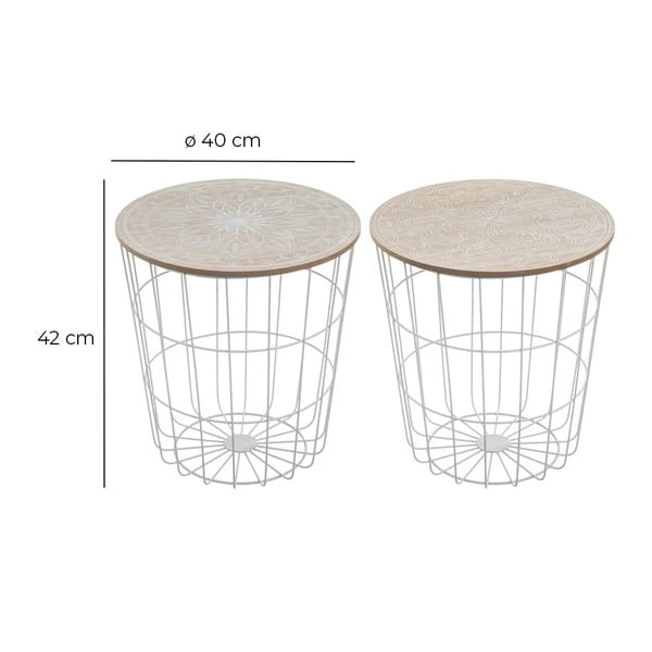Ümmargused hoiulauad 2 tk komplektis ø 40 cm - Casa Selección-image-4