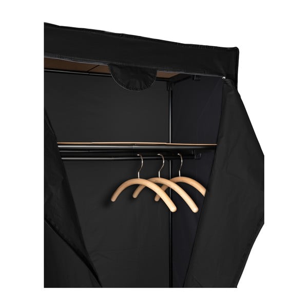 Mustast kangast riidekapp 75x160 cm Deep - Wenko-image-4