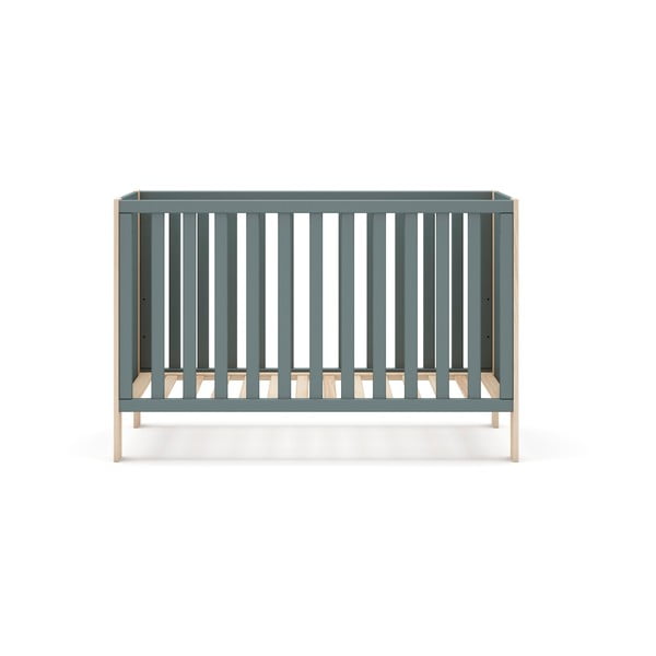 Hallikasroheline võrevoodi 60x120 cm Esteban – Marckeric-image-2