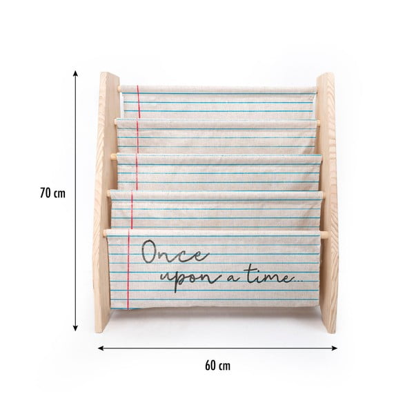 Beežist kangast lasteraamatukapp 60x70 cm Once Upon a Time - Folkifreckles-image-4
