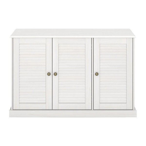 Valgest männist kummut 125x80x38 cm Edith - Støraa