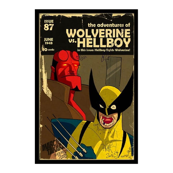 Plakát Wolverine, 35x30 cm