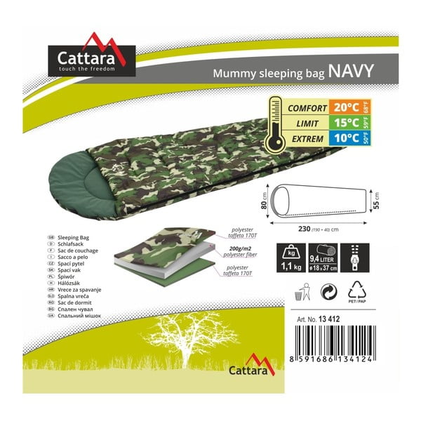 Spací pytel Cattara Navy-image-2