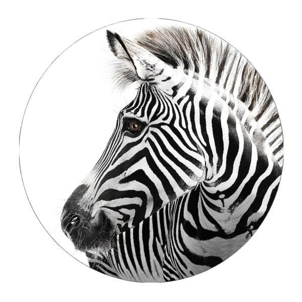 Nástěnná dekorace Styler Ring Zebra, ø 70 cm