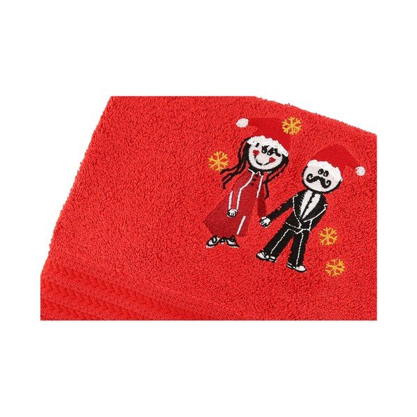 Sada 2 červených bavlněných ručníků Cift Red-image-1