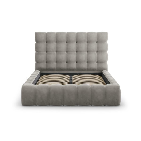 Helehall polsterdatud kaheinimesevoodi koos voodipõhja ja panipaigaga 140x200 cm Bali - Cosmopolitan Design-image-2