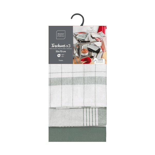 Puuvillased rätikud komplektis 3 tükki 50x70 cm Vibrato - douceur d'intérieur-image-2