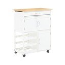Bambusest serveerimislaud ratastel 37x67 cm Harlow - Premier Housewares