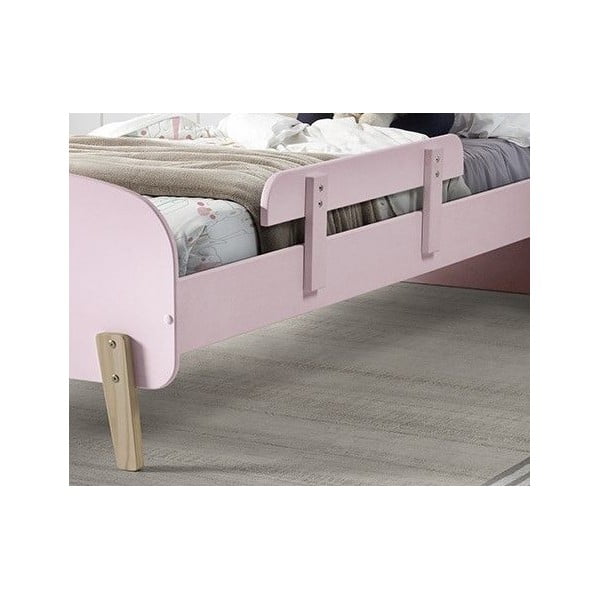 Roosa võrevoodi tõkkepuu Kiddy - Vipack-image-1