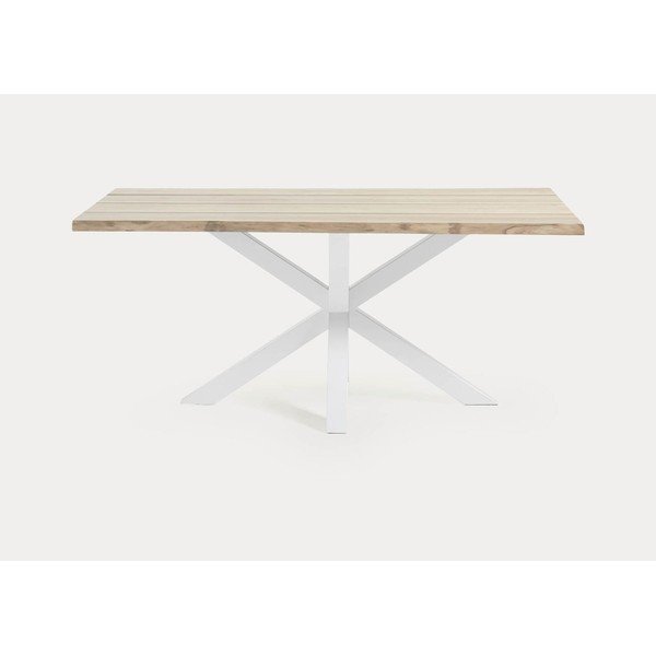 Söögilaud tammepuust pealispinnaga 90x160 cm Argo - Kave Home-image-1