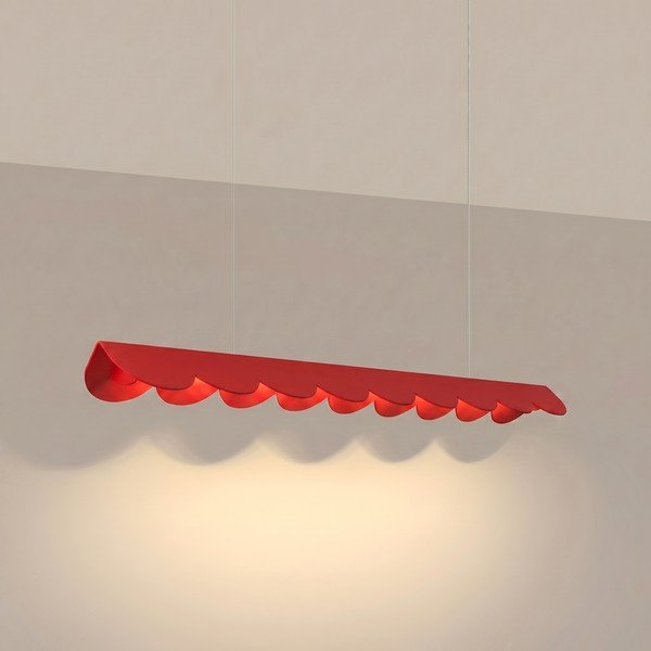 Punane alumiiniumist LED-rippvalgusti BISCUIT - Thoro-image-1