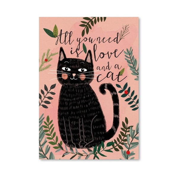 Plakát od Mia Charro - All You Need Cat