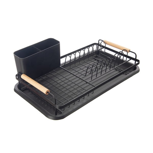 Must metallist nõudekuivatusrest 43x28,5 cm Radka - Orion-image-3