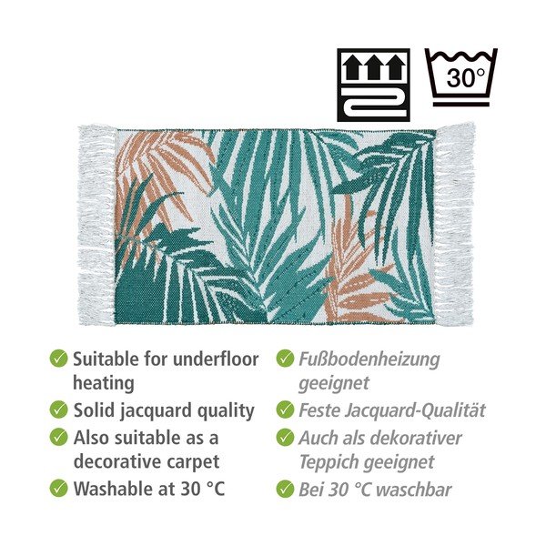 Roheline tekstiilist vannitoamatt 50x80 cm Suva - Wenko-image-4