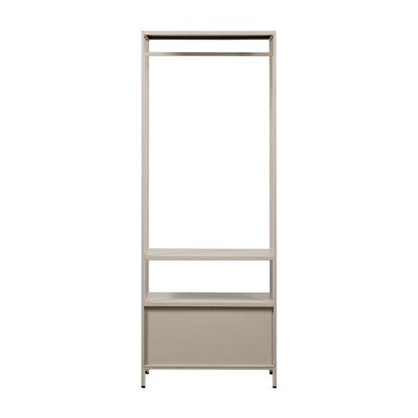 Beež avatud metallist riidekapp 70x185x54 cm Ferris - WOOOD-image-4