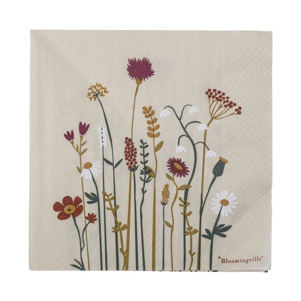Pabersalvrätikud komplektis 20 tükki 33x33 cm Paige - Bloomingville