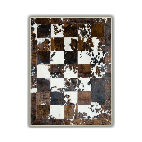 Kožený koberec Pipsa Border, 180 x 120 cm-image-1