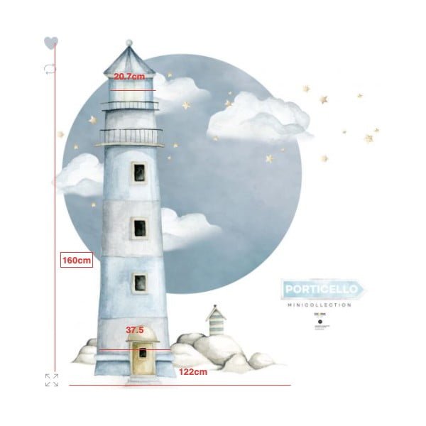 Majakas seinakleebis Lighthouse - Dekornik-image-2