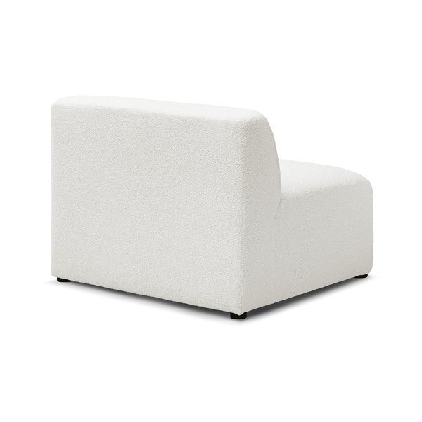 Valge buklee kangast diivanimoodul (keskmine osa) Megeve - Bobochic Paris-image-4