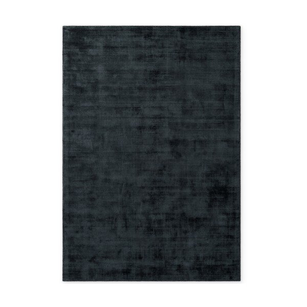 Must käsitsi kootud viskoosvaip 80x150 cm Noemi - Vikosa