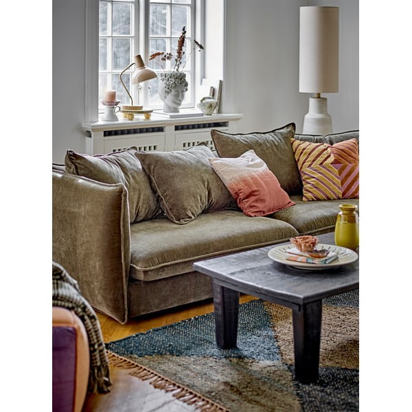 Kreemikas põrandalamp tekstiilvarjundiga (kõrgus 113 cm) Linetta - Bloomingville-image-1