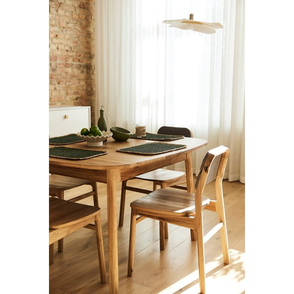 Tammepuidust pikendatav söögilaud 100x200 cm Twig - The Beds-image-2