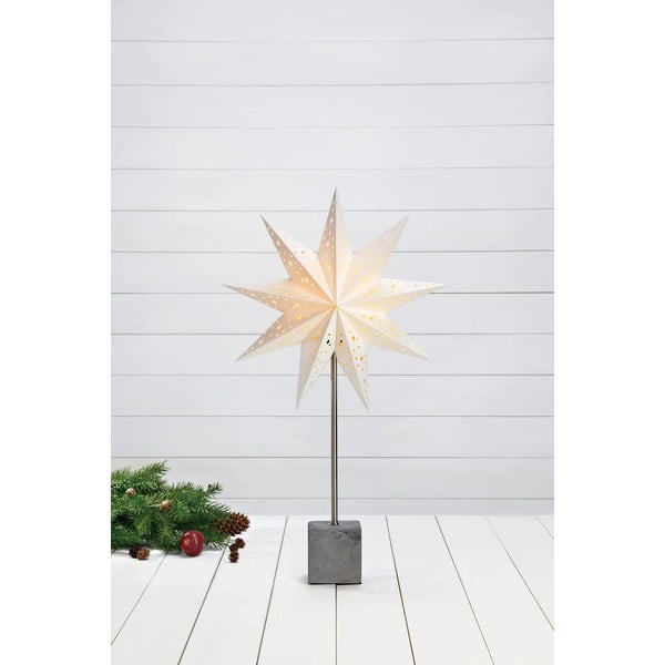 Valge jõulumotiividega valguskaunistus Hård - Markslöjd-image-1