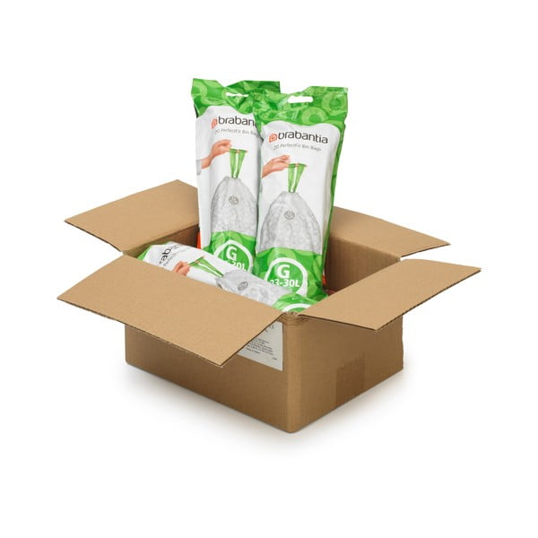 Prügikotid, 120 tk komplektis 30 l PerfectFit G - Brabantia-image-1
