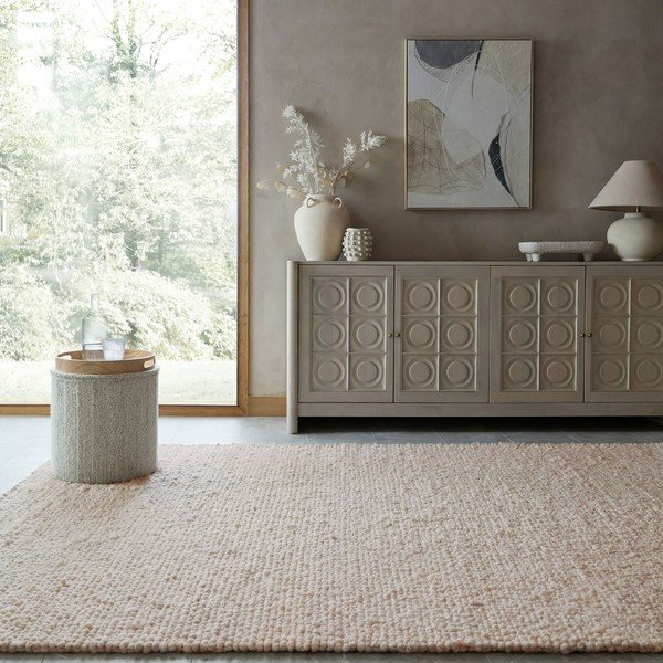 Kreemikas käsitsi kootud vaip 200x290 cm Finley - Flair Rugs-image-1