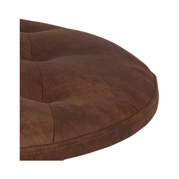 Konjaki pruun pouf kunstnahast , ⌀ 60 cm Retina - Actona-image-2