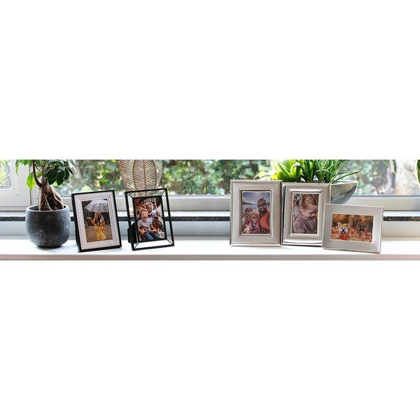 Must metallist seisev/seinaraam 10x15 cm Prisma - Zilverstad-image-1