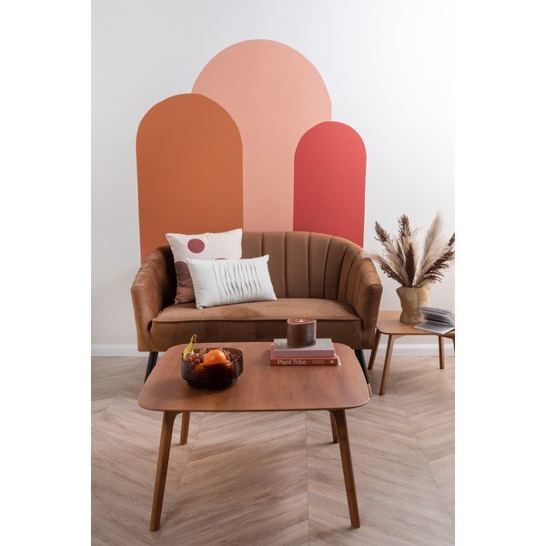 Pruun ja beež puuvillane padi Sand Sunset, 45 x 45 cm - PT LIVING-image-1