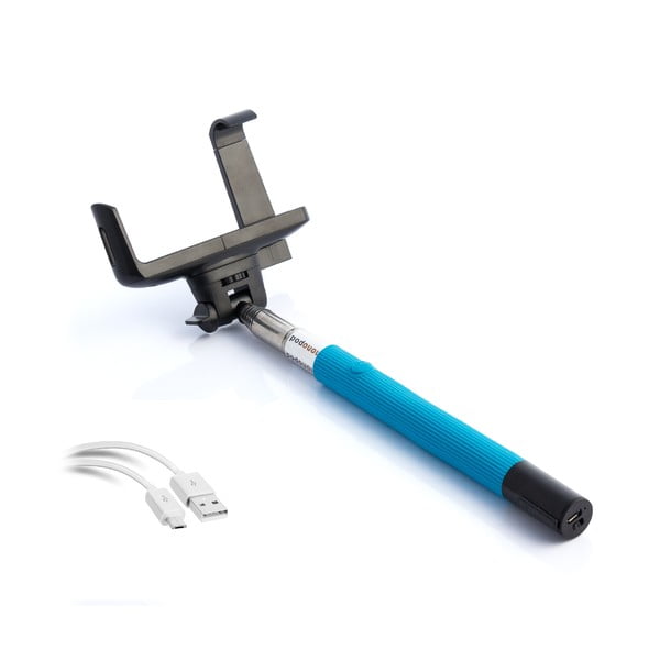 Modrá selfie tyč InnovaGoods-image-2