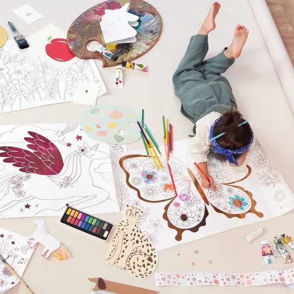 Värviraamat Butterfly – Meri Meri-image-1