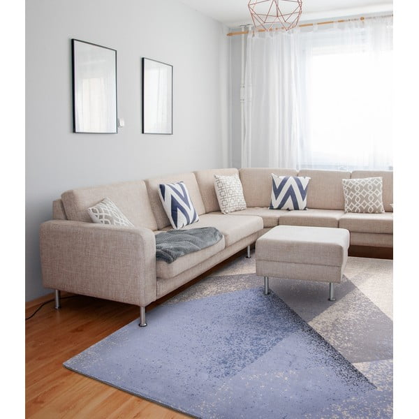 Helesinine villane vaip 200x300 cm Folds - Agnella-image-1