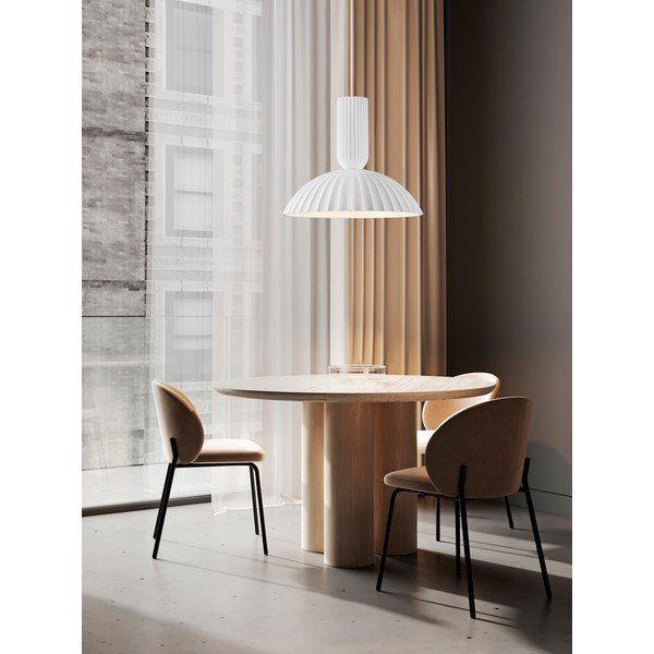 Valge kivist ripplamp ø 50 cm Ammos - Nova Luce-image-1