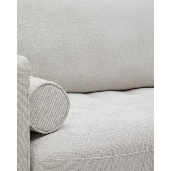 Hallikasbeež šenillist diivan 222 cm Debra - Kave Home-image-3
