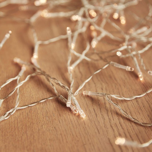 Läbipaistev LED valguskett, 200 valgustit, pikkus 15,93 m - DecoKing-image-1