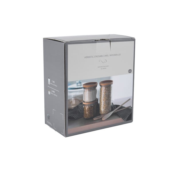 Klaaspurkide komplekt 3 tk Hermetic - Ego Dekor-image-1