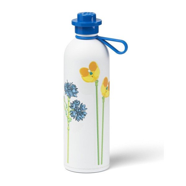 Valge/sinine laste termos 560 ml Meadow Flowers - LEGO®