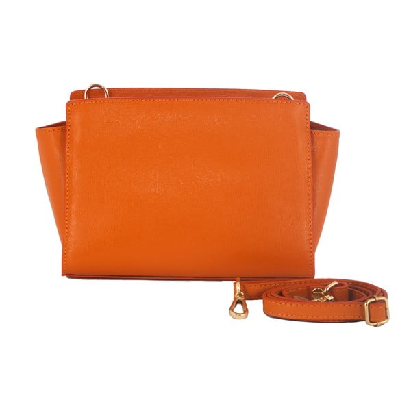 Oranžová kabelka z pravé kůže Andrea Cardone Mattia
