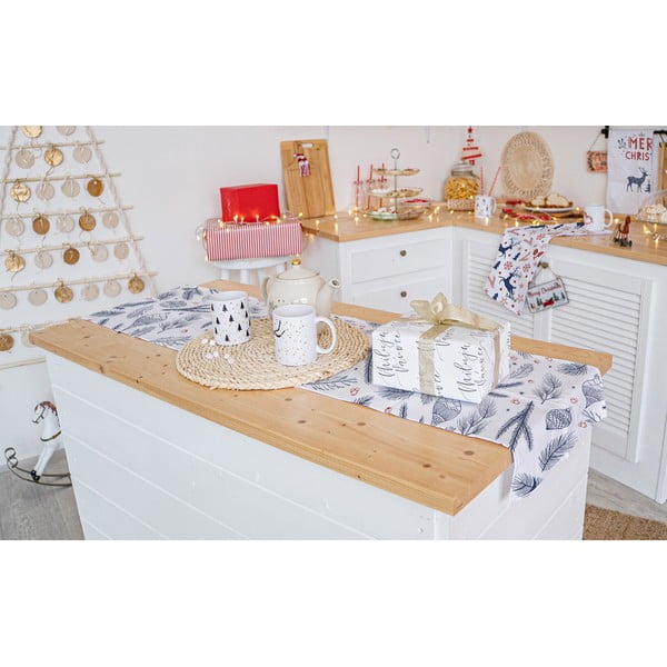 Puuvillane jõulumotiividega linik 40x140 cm - Butter Kings-image-1