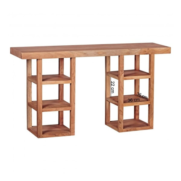 Konzolový stolek z masivního akáciového dřeva Skyport Jacinta