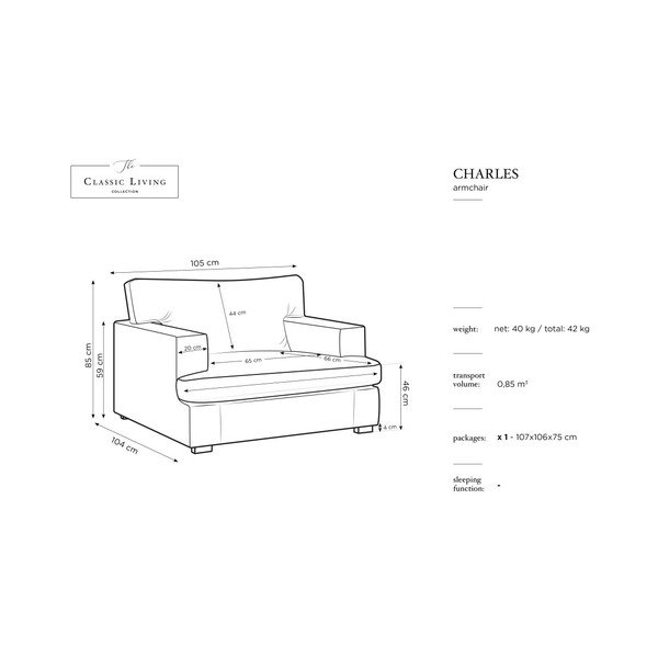 Krémově bílé křeslo Windsor & Co Sofas Daphne-image-1