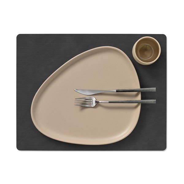 Öko-nahast lauamatt 35x45 cm Square L Corduroy - LIND DNA-image-2