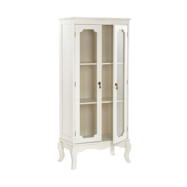 Valge vitriinkapp 58x131x32 cm Marcella - Premier Housewares-image-2