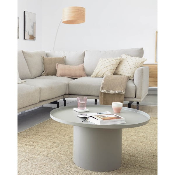 Metallist ümmargune abilaud ø 72 cm Fleksa - Kave Home-image-1