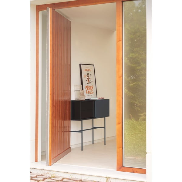 Must-antratsiitne konsoollaud 35x110 cm Nube - Teulat-image-1