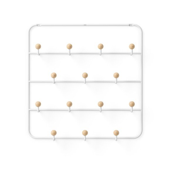 Valge naturaalne metallist uksehoidja 36 cm Estique - Umbra-image-3