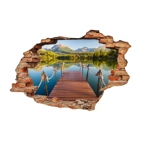 Panorama Mountain Lake kleebis, 60 x 90 cm - Ambiance-image-2